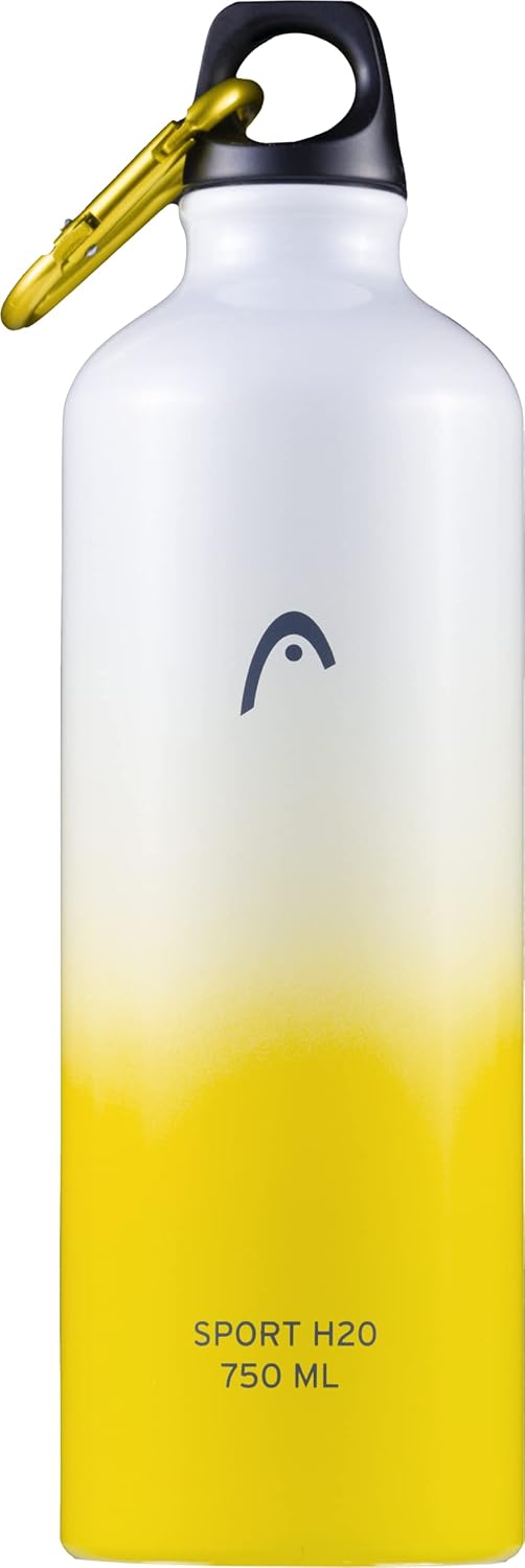 Borraccia in Alluminio HEAD® con Moschettone - 750 ml Giallo