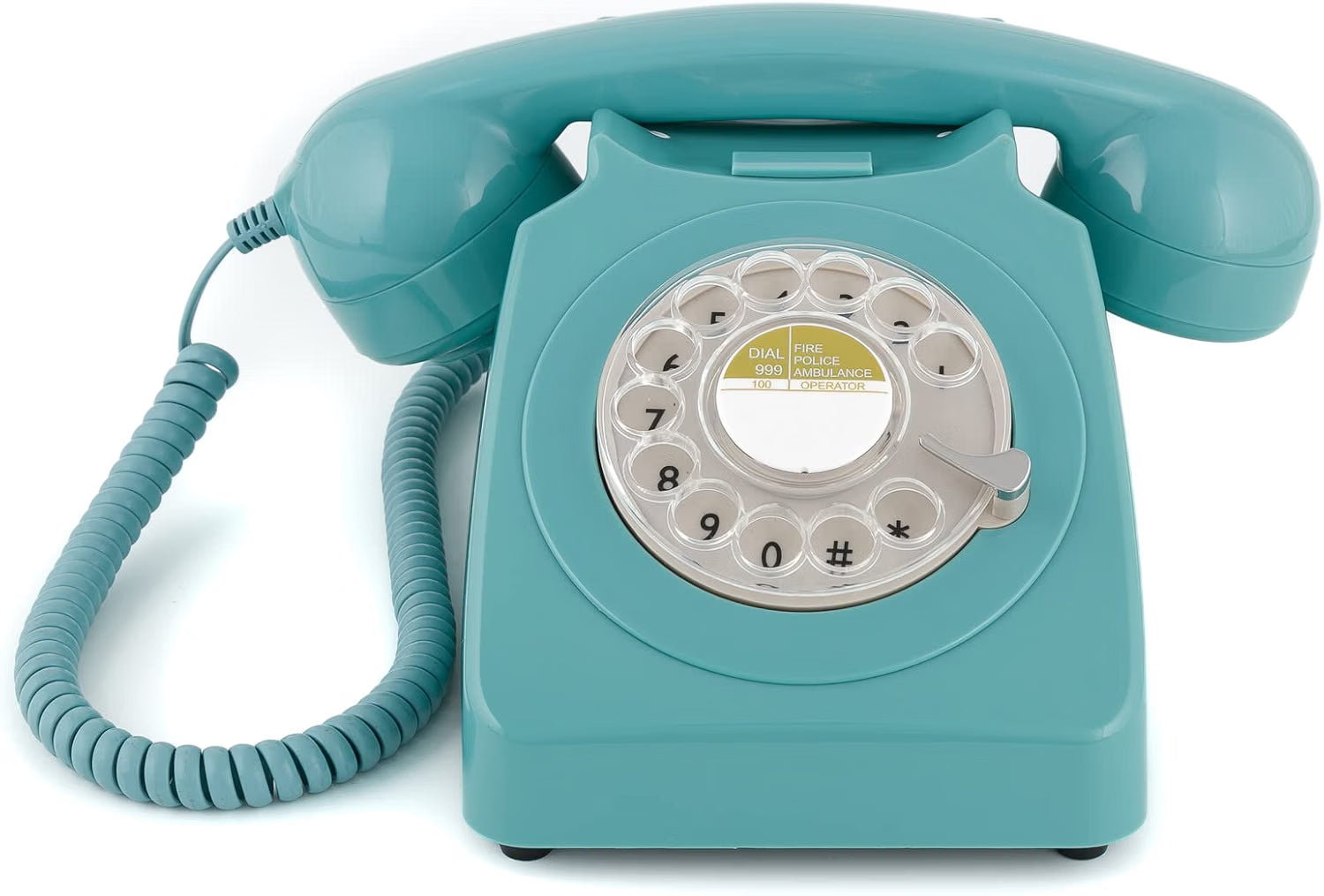GPO Retro 746 Rotary Blue – Telefono fisso analogico vintage a disco