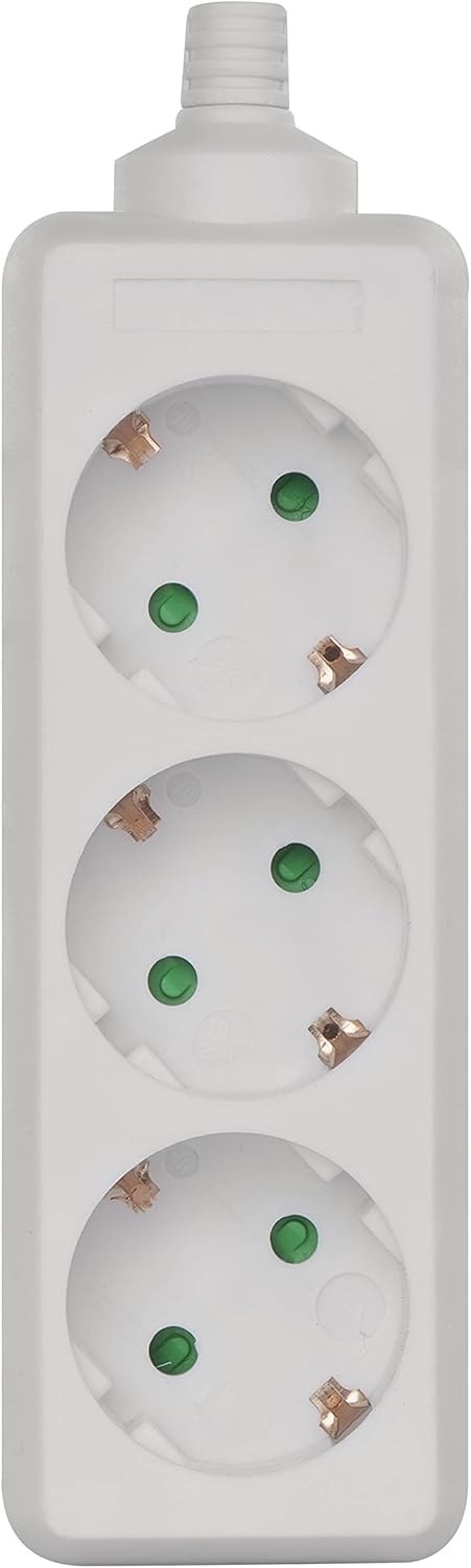 Multipresa Polypool P0320 a 3 Vie Schuko + 3 Bipasso - Senza Cavo e pulsante Polypool