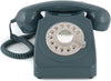GPO 746 Rotary Grey – Telefono fisso retrò grigio con disco rotante
