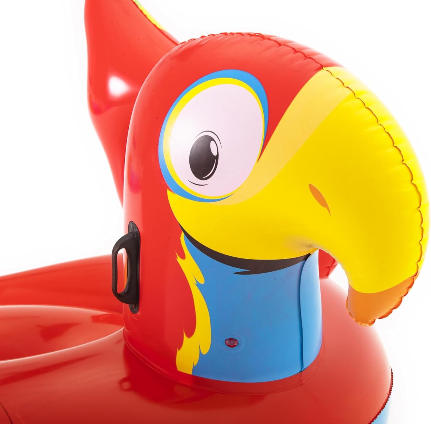 BESTWAY Pappagallo Gonfiabile Cavalcabile (203x132 cm) – Maxi Galleggiante Tropicale con Maniglie per Adulti e Bambini Bestway