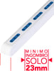 Poly Pool Spaziozero Plus Multisize Presa Multipla Bianca 5 Posti Bivalenti con Cavo da 1,5 Metri (Spina 10 A) - PP2524