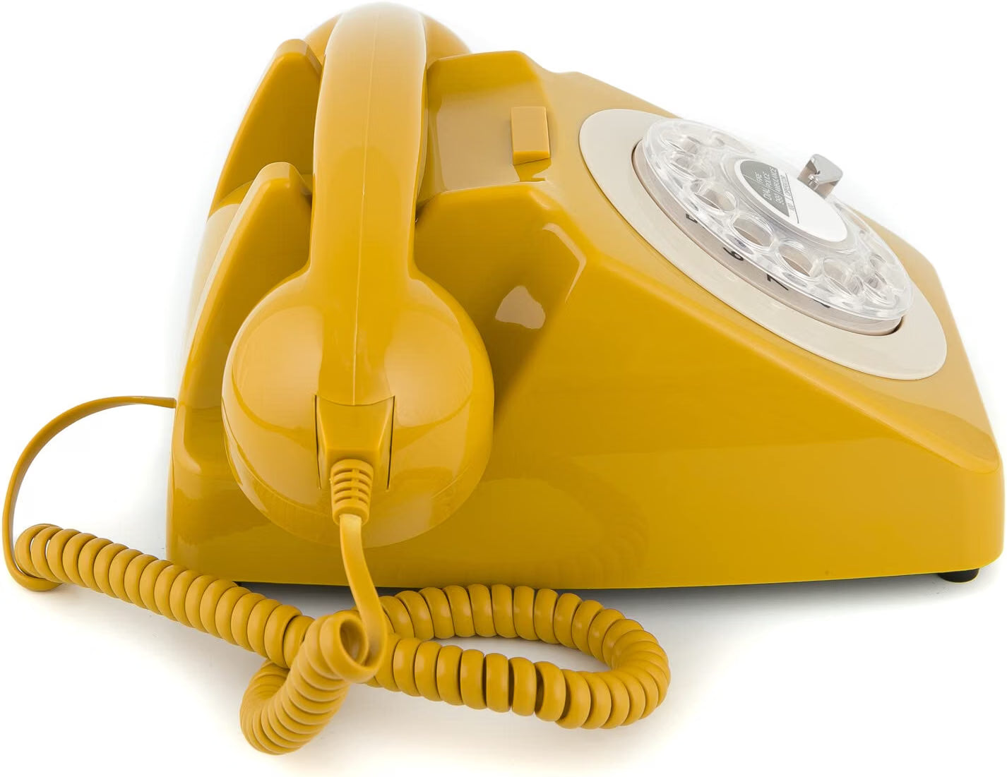 GPO Retro 746ROTARYMUS – Telefono fisso analogico retrò color senape