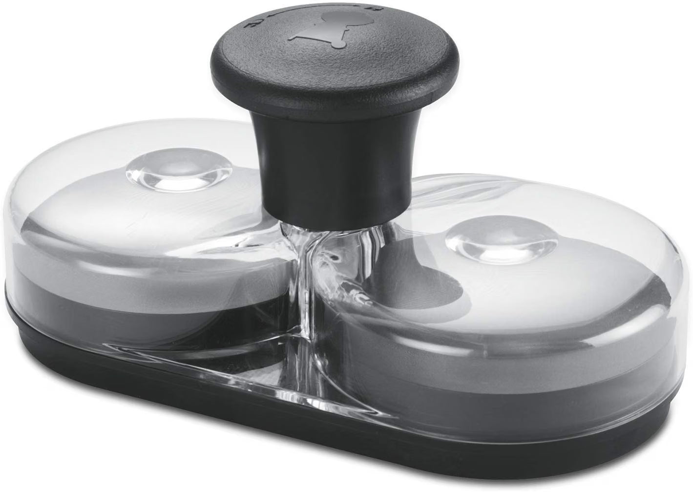 Weber Doppio Stampo per Hamburger 6485 - Pressa per Hamburger in Plastica con Impugnatura Rimovibile