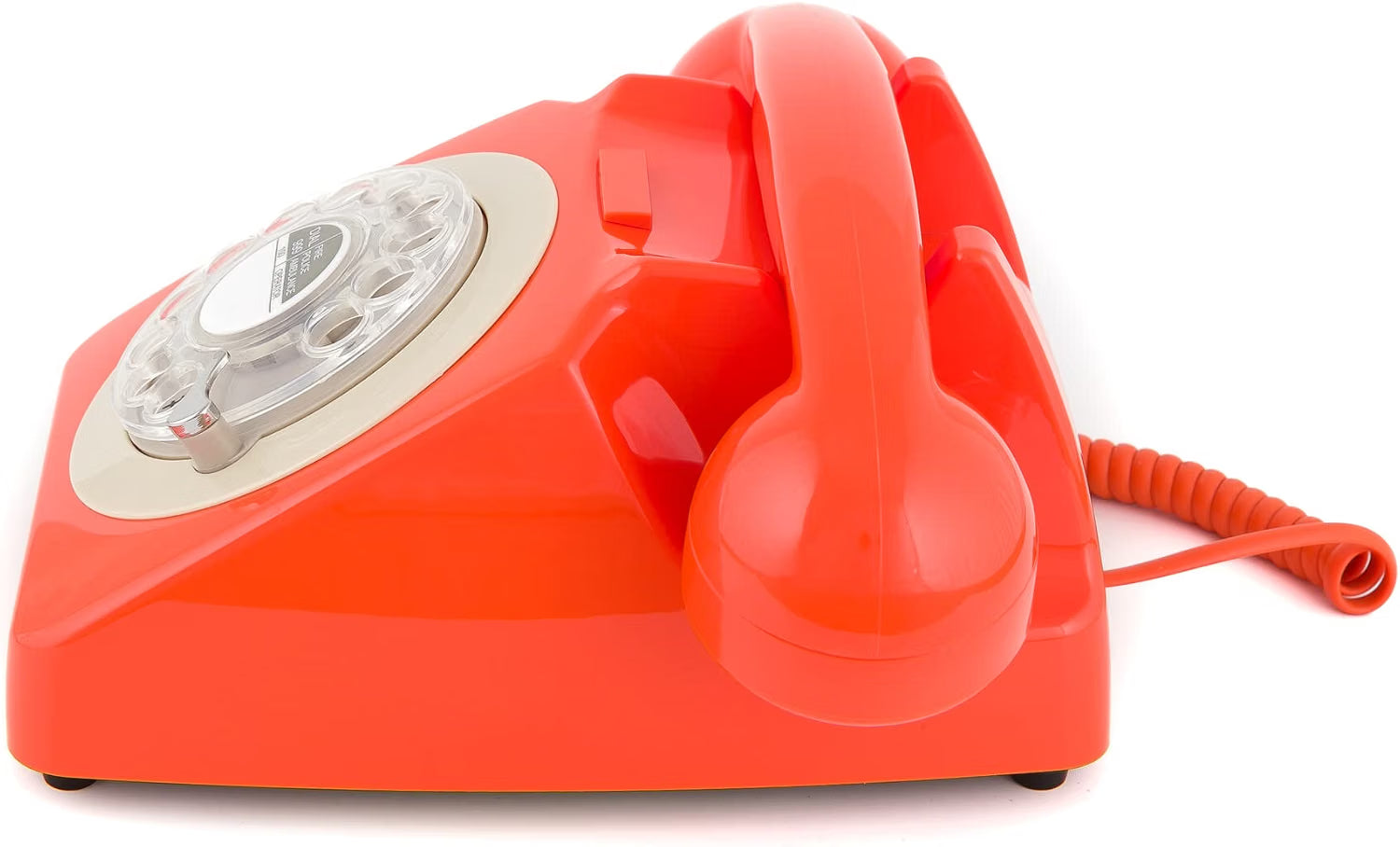 GPO Retro 746ROTARYORA – Telefono fisso analogico retrò arancione