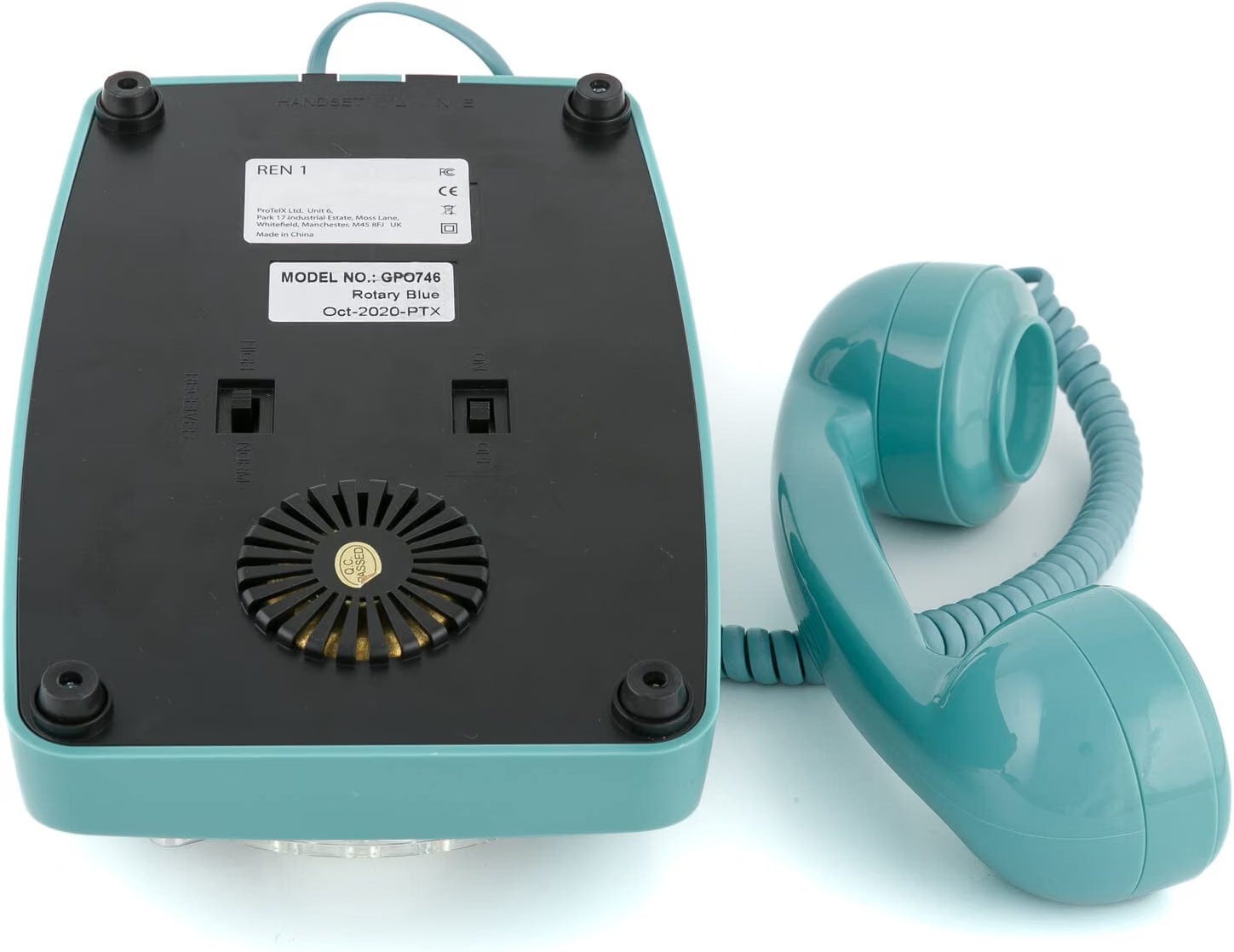 GPO Retro 746 Rotary Blue – Telefono fisso analogico vintage a disco