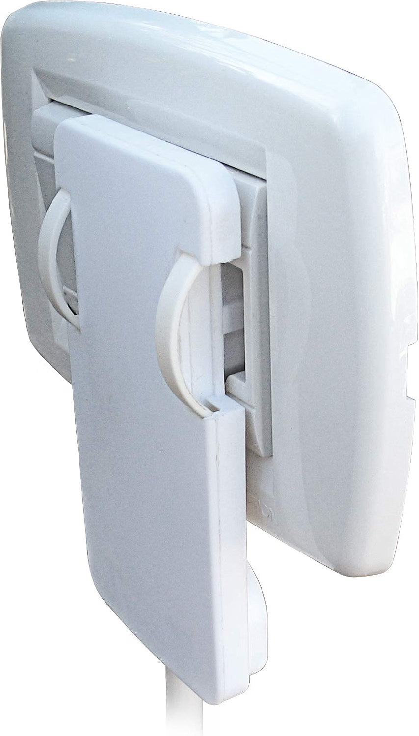 Poly Pool PP0454 - Spina Salvaspazio Standard Franco-Tedesco Schuko 16A (Colore Bianco)