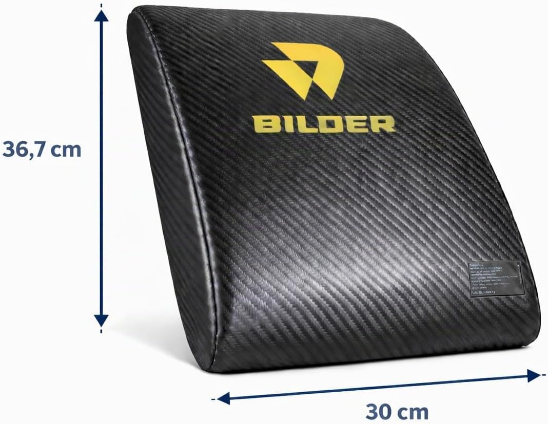 BILDER Ab Mat Fitness con Doppia Inclinazione 15°/30° Attrezzo Addominali - 37 x 30 x 9 cm