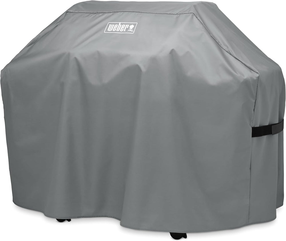 WEBER Custodia Premium Barbecue Copertura (Art. 7179) – Affumicatore per Barbecue a Gas o Carbone (Grigio) Weber