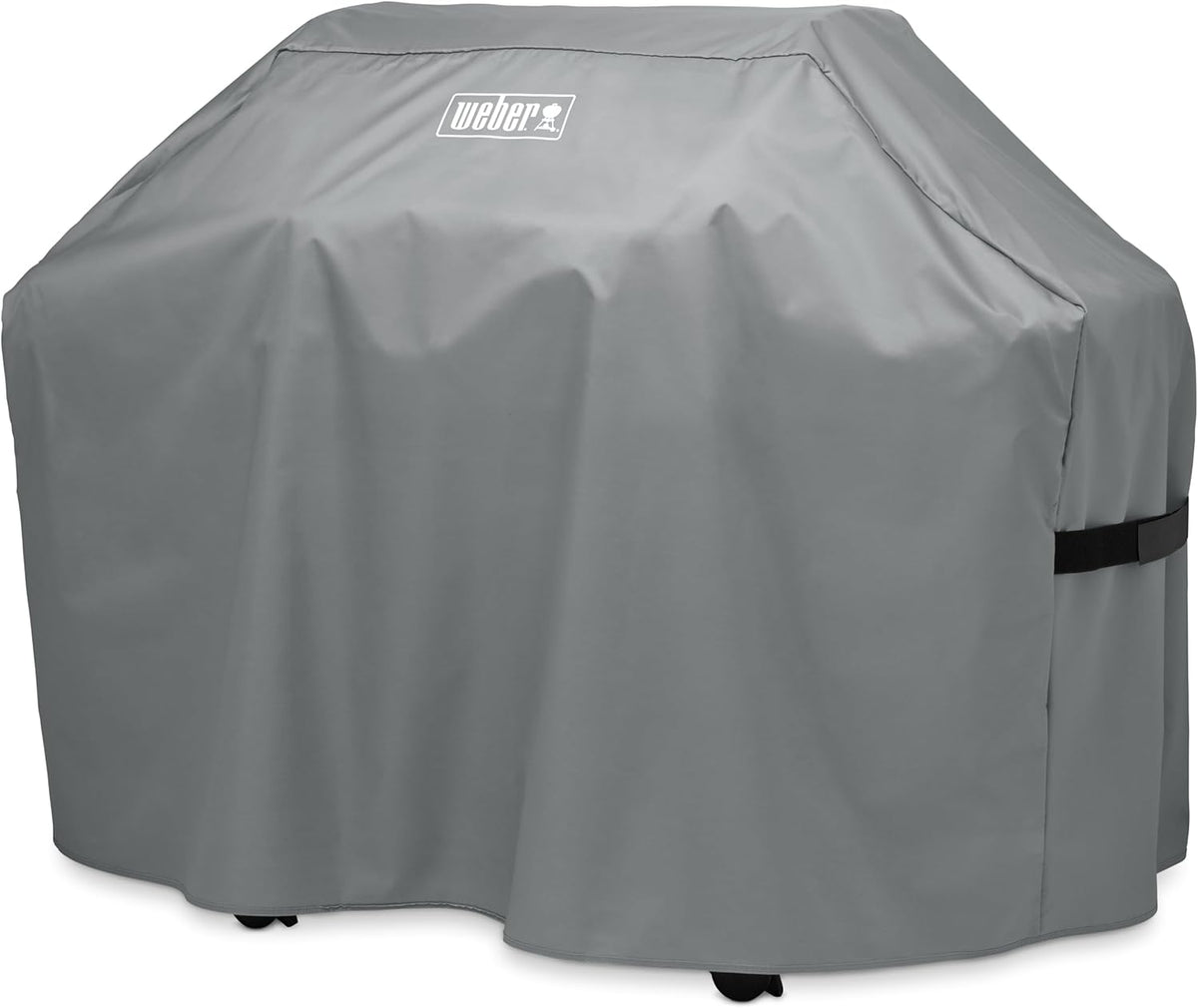 WEBER Custodia Premium Barbecue Copertura (Art. 7179) – Affumicatore per Barbecue a Gas o Carbone (Grigio) Weber