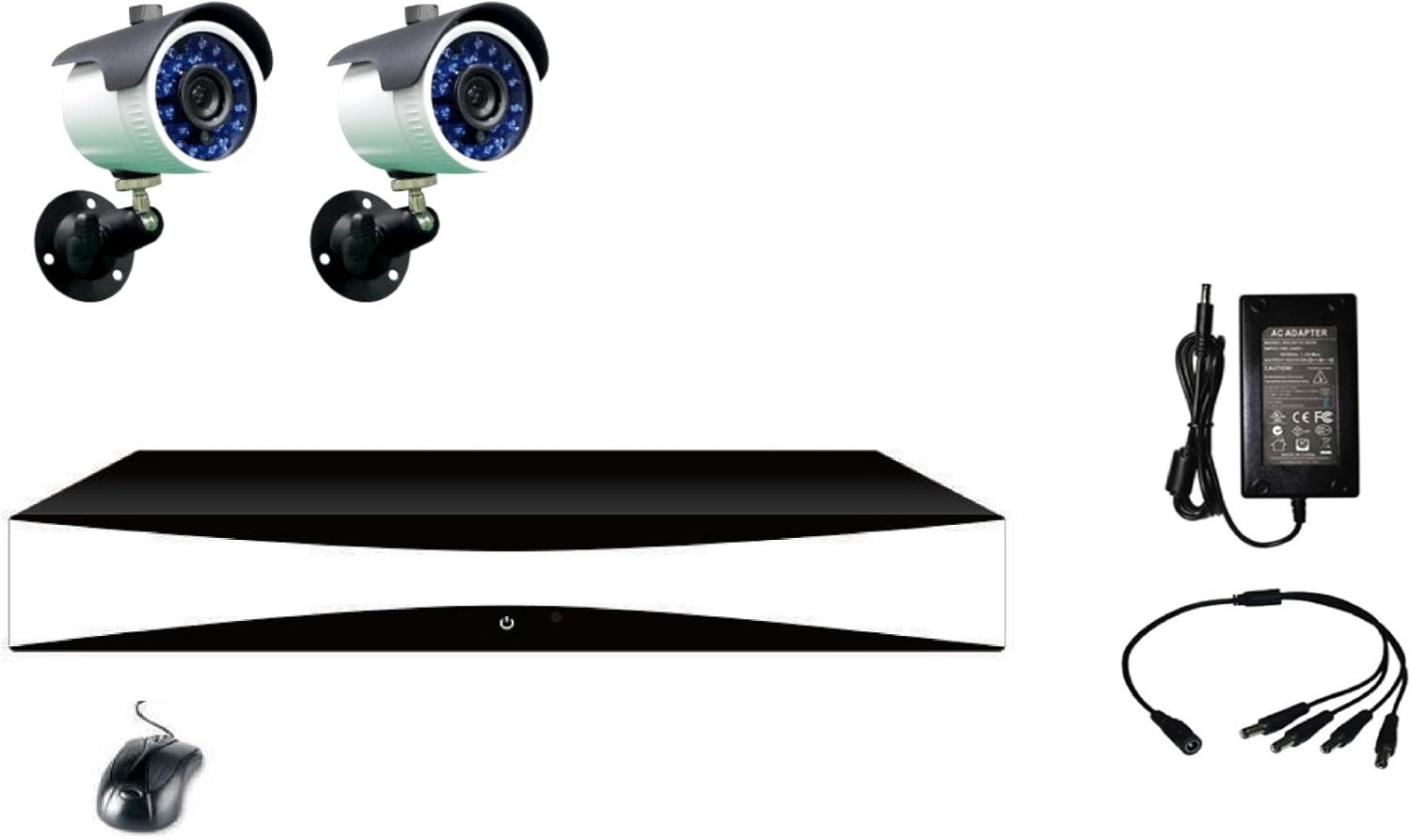 Kit DVR AHD Proxe 433310 a 4 Canali con HDD 1TB e 2 Telecamere 700TVL