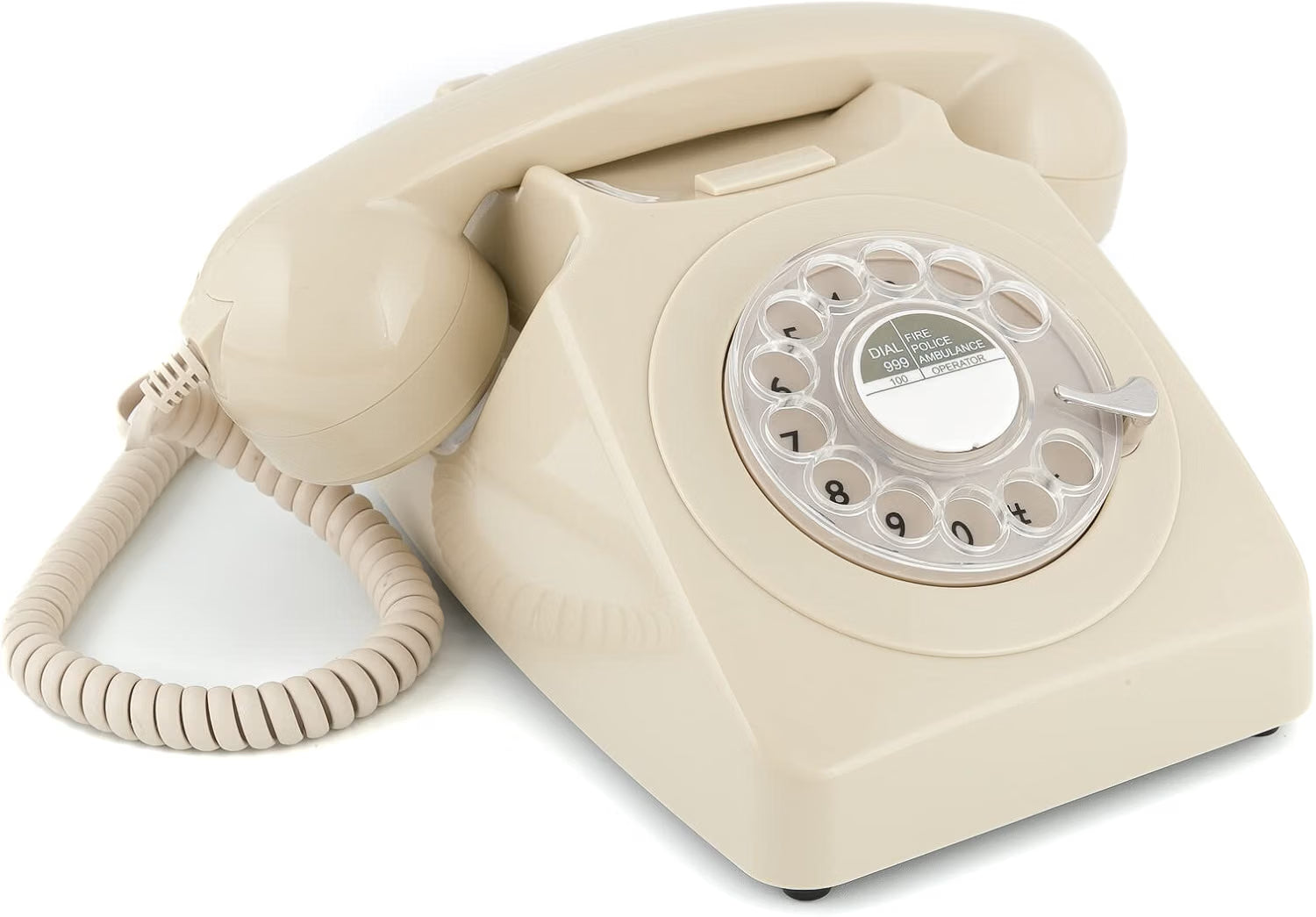 GPO Retro 746 Rotary Ivory – Telefono fisso vintage avorio con disco rotante