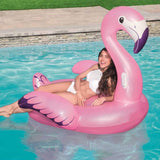 BESTWAY Fenicottero Gonfiabile Luxury (173x170 cm) – Maxi Cavalcabile da Piscina con Maniglie Rinforzate per Adulti e Bambini Bestway