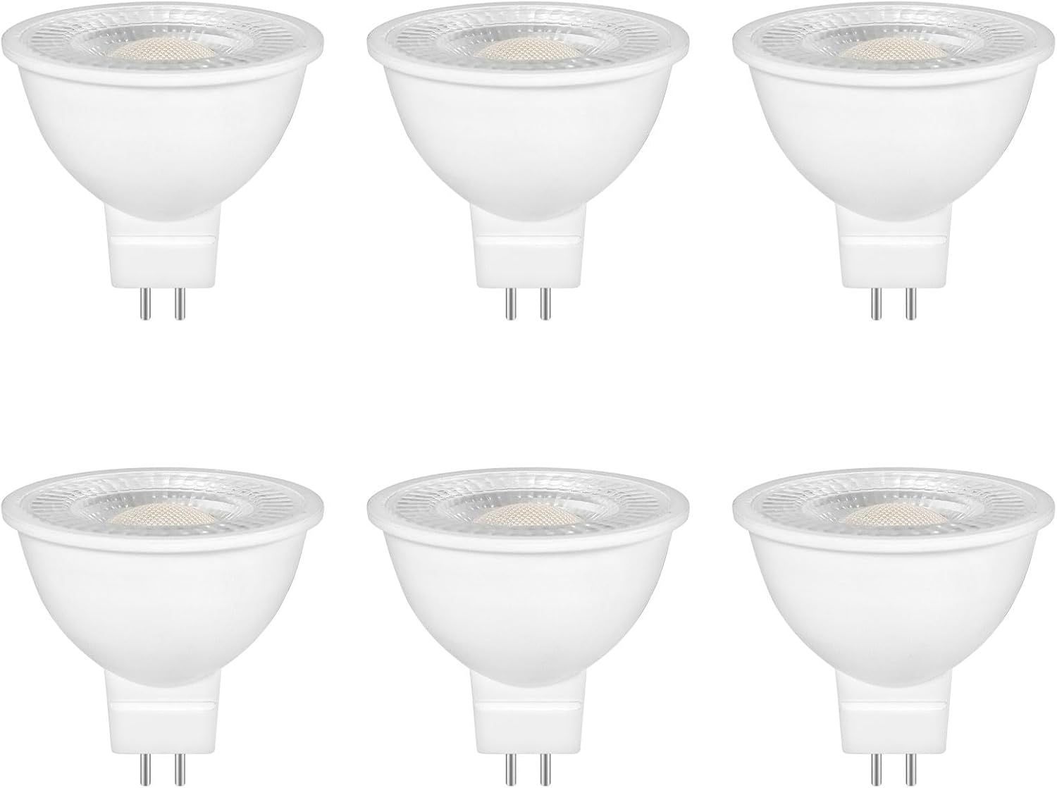 Set 6 Lampadine LED MR16 GU5.3 12V 5W - Luce Naturale 4000K