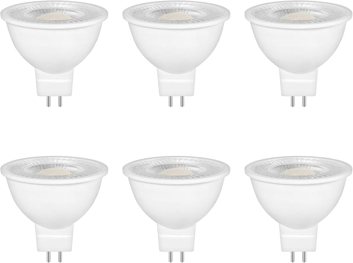 Set 6 Lampadine LED MR16 GU5.3 12V 5W - Luce Naturale 4000K