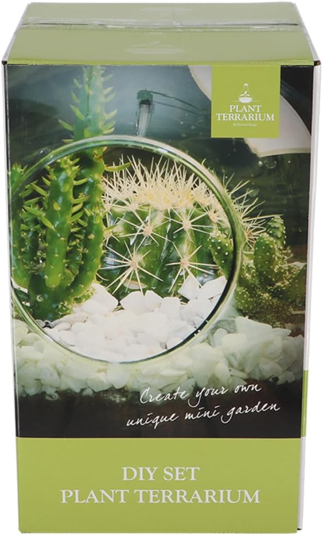 Esschert Design Terrario Aperto in Vetro – Vaso Decorativo per Composizioni Secche (Capacità 5 Litri) Esschert Design