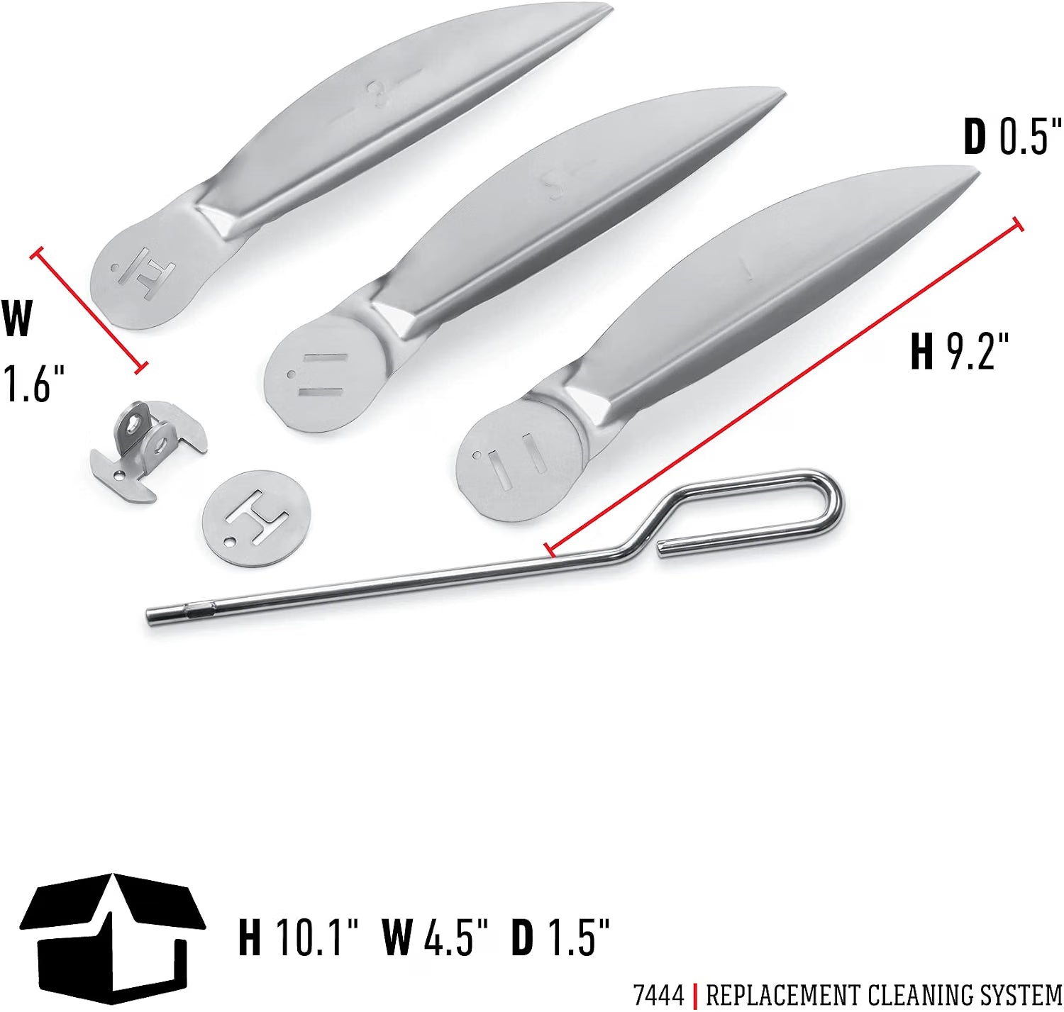 Weber 7444 Kit Sistema di Pulizia One-Touch 57 cm - EAN: 0077924074448