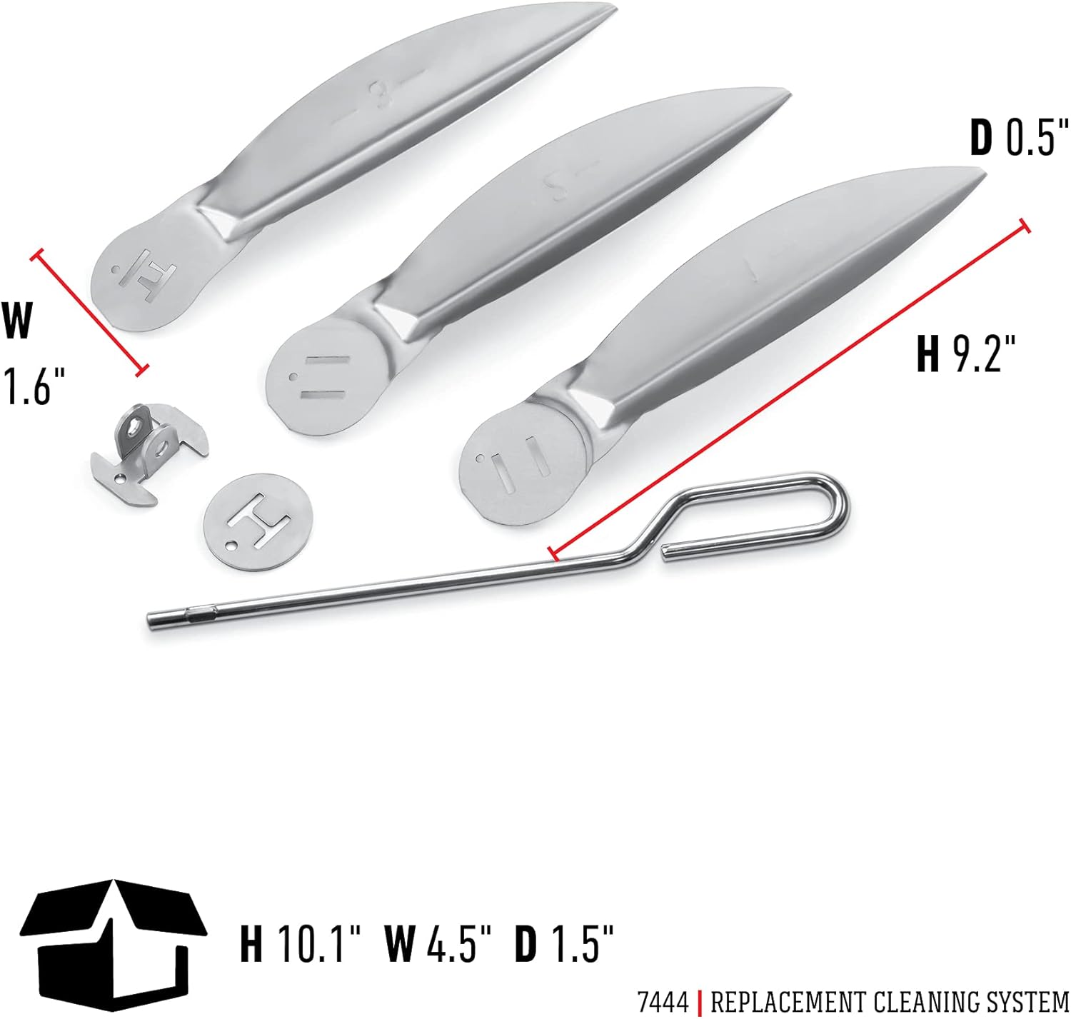 WEBER Kit Sistema di Pulizia One-Touch® (Art. 7444) – Kit di Ricambio per Ceneri e Ventilazione per BBQ a Carbone Ø 57 cm Weber