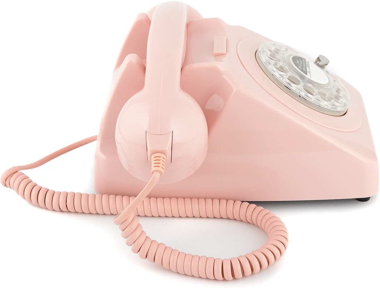 GPO Retro 746 Rotary Pink – Telefono fisso vintage rosa con quadrante rotante