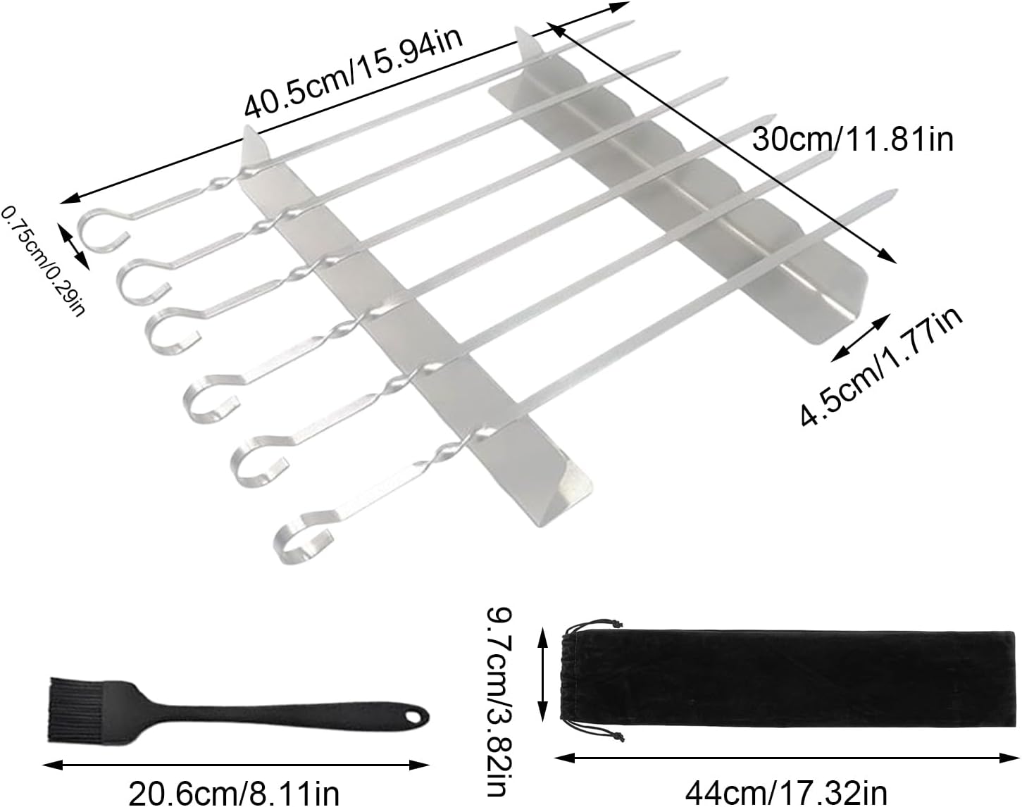 WEBER (Compatibile) Porta Spiedini e Kebab in Acciaio Inox – Supporto Alzato e Riutilizzabile per Cottura Uniforme sul Grill Generico