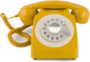 GPO Retro 746ROTARYMUS – Telefono fisso analogico retrò color senape