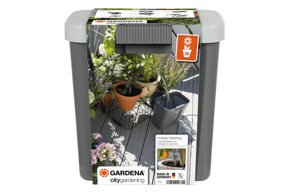 GARDENA Set Irrigazione per Piante in Vaso con Timer AquaBloom / Irrigazione Automatica - 1266-20