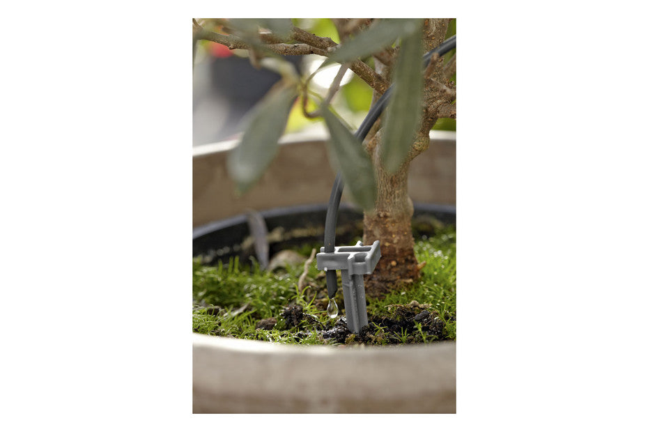 GARDENA Set Irrigazione per Piante in Vaso con Timer AquaBloom / Irrigazione Automatica - 1266-20