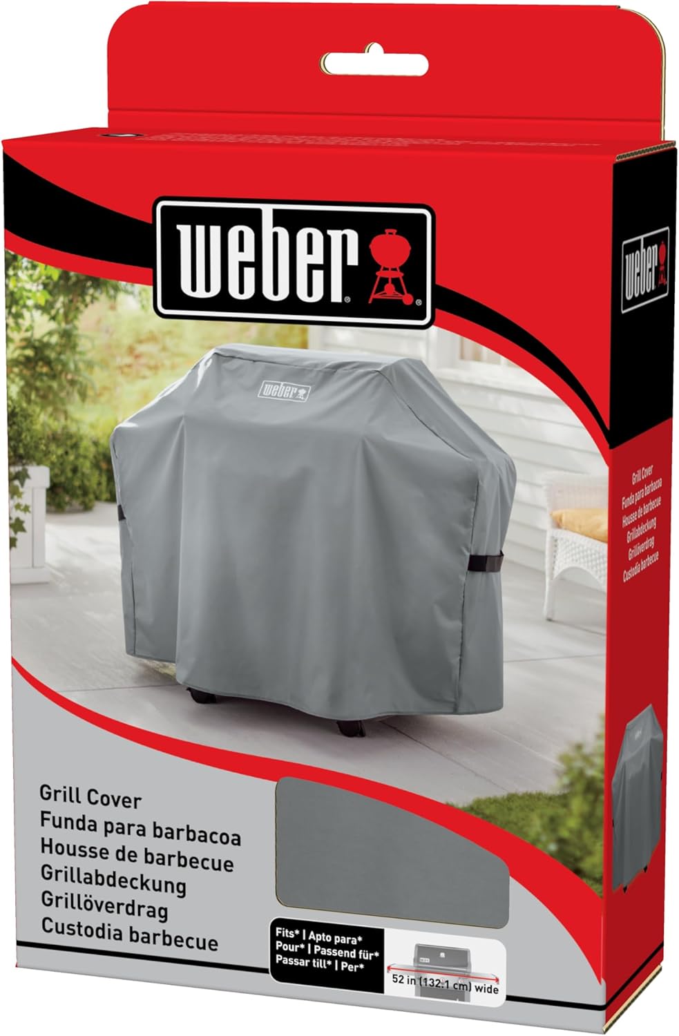 WEBER Custodia Premium Barbecue (Art. 7178) – Borsa Organizzatore Portatile in Tessuto (Grigio) Weber