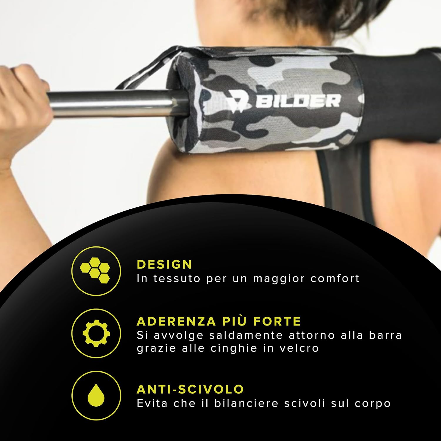 BILDER Cuscino Bilanciere Barbell Pad (44 x 9 x 9 cm)