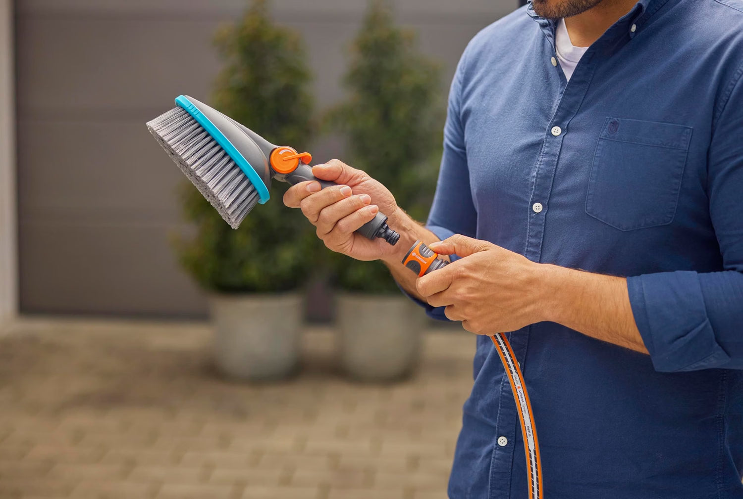 Gardena Spazzola Manuale Cleansystem M Soft - Codice Articolo: 18842-20
