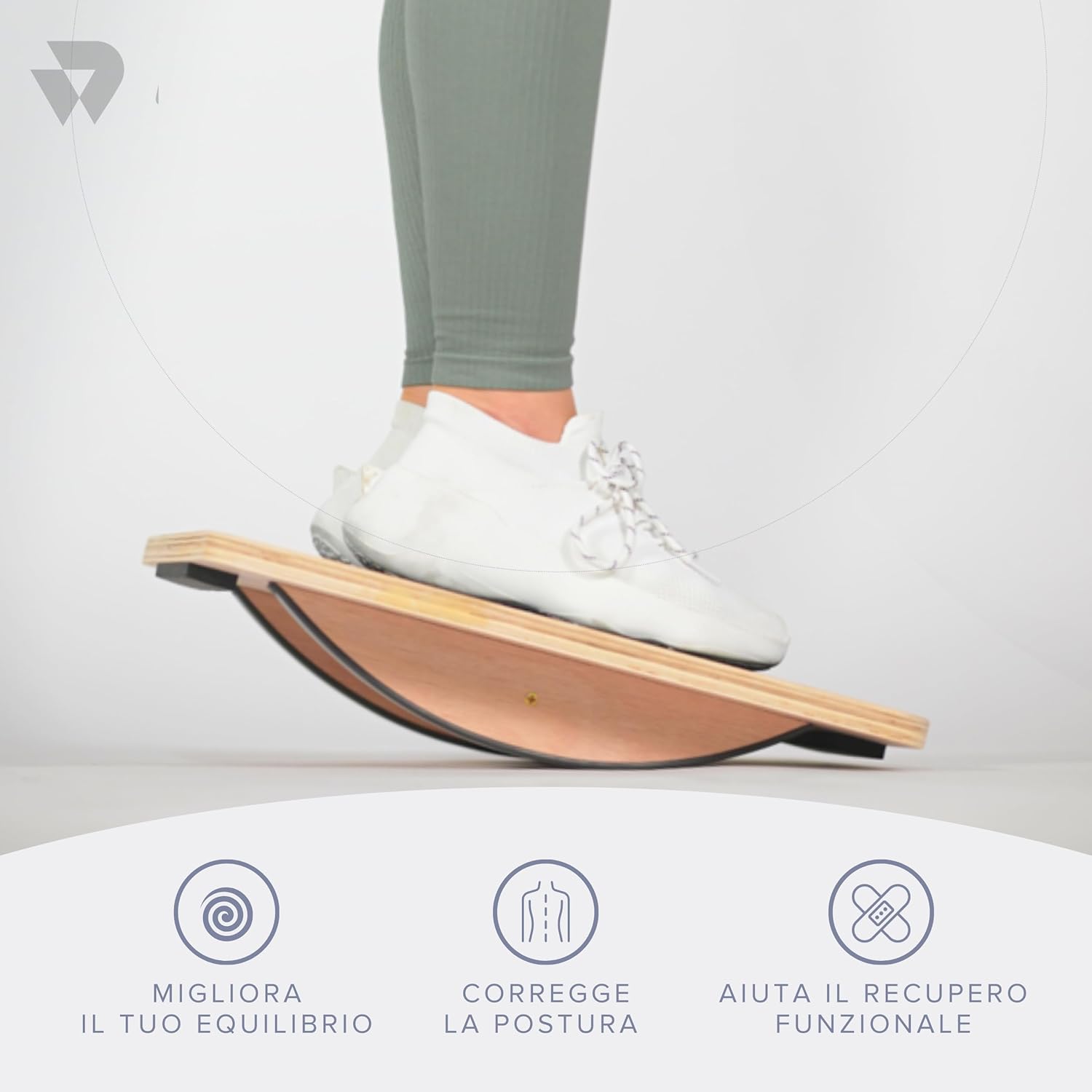 BILDER Tavoletta Propriocettiva Balance Board (39 x 39 x 8 cm)