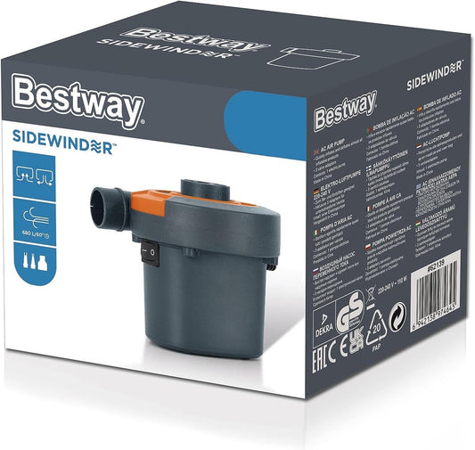 Sidewinder Pompa di Gonfiaggio Elettrica AC – Il tuo alleato compatto per tutti gli accessori gonfiabili Bestway