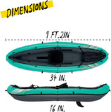 Hydroforce Ventura - Set Kayak Gonfiabile 330x86 cm con Pompa, Pagaia e Borsa