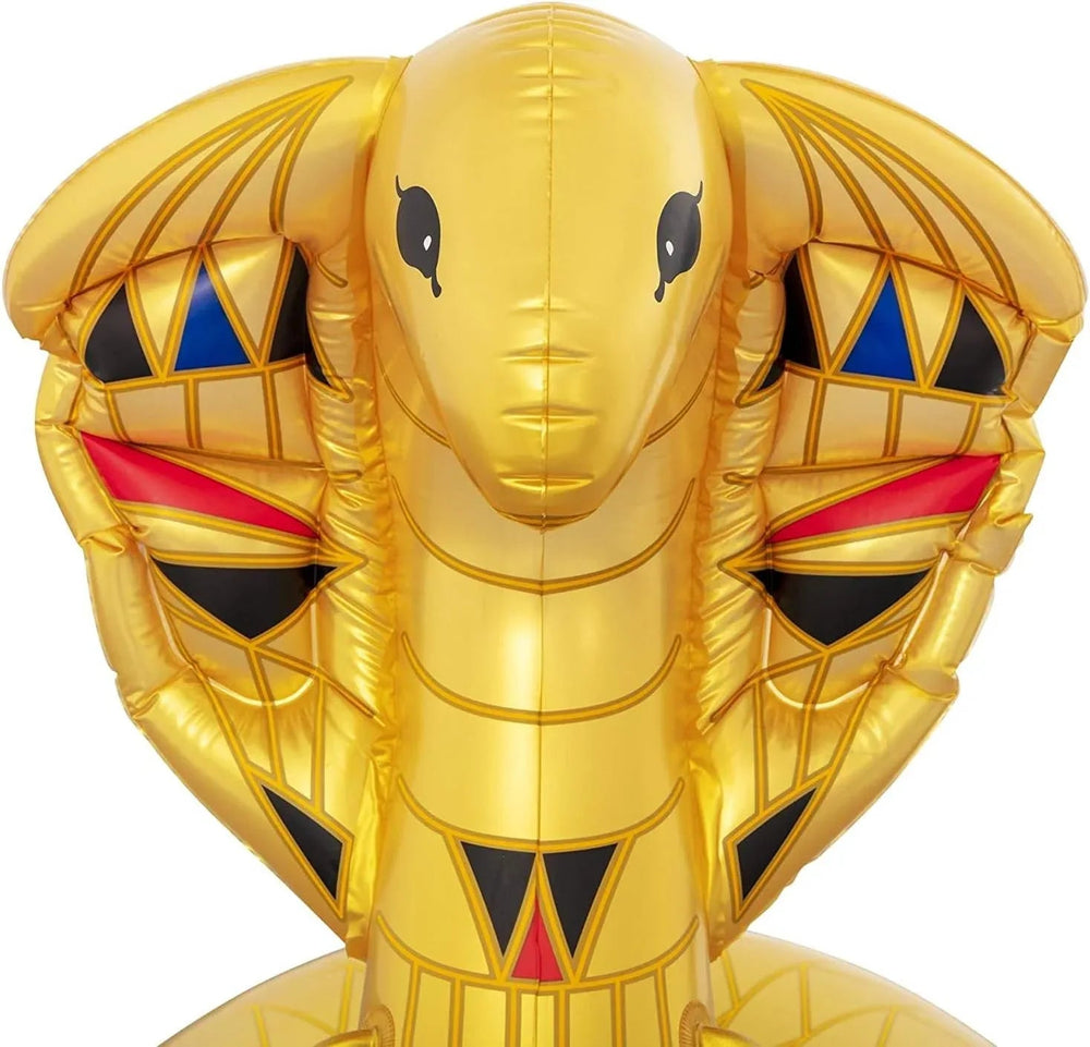 BESTWAY Isola Gonfiabile Cobra d'Oro (180x146 cm) – Materassino Cavalcabile a Tema Esotico e Lussuoso Bestway