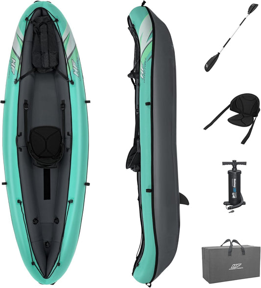 Hydroforce Ventura - Set Kayak Gonfiabile 330x86 cm con Pompa, Pagaia e Borsa