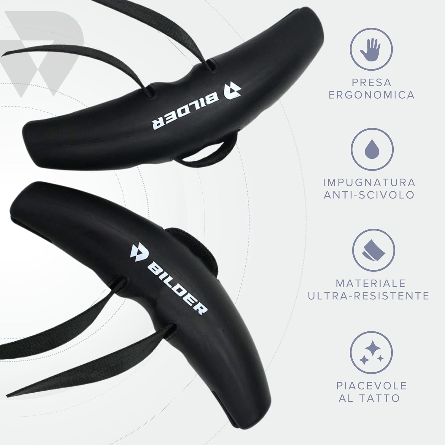 BILDER Coppia di Maniglie Palestra Ergonomiche (13 x 12 x 3 cm)
