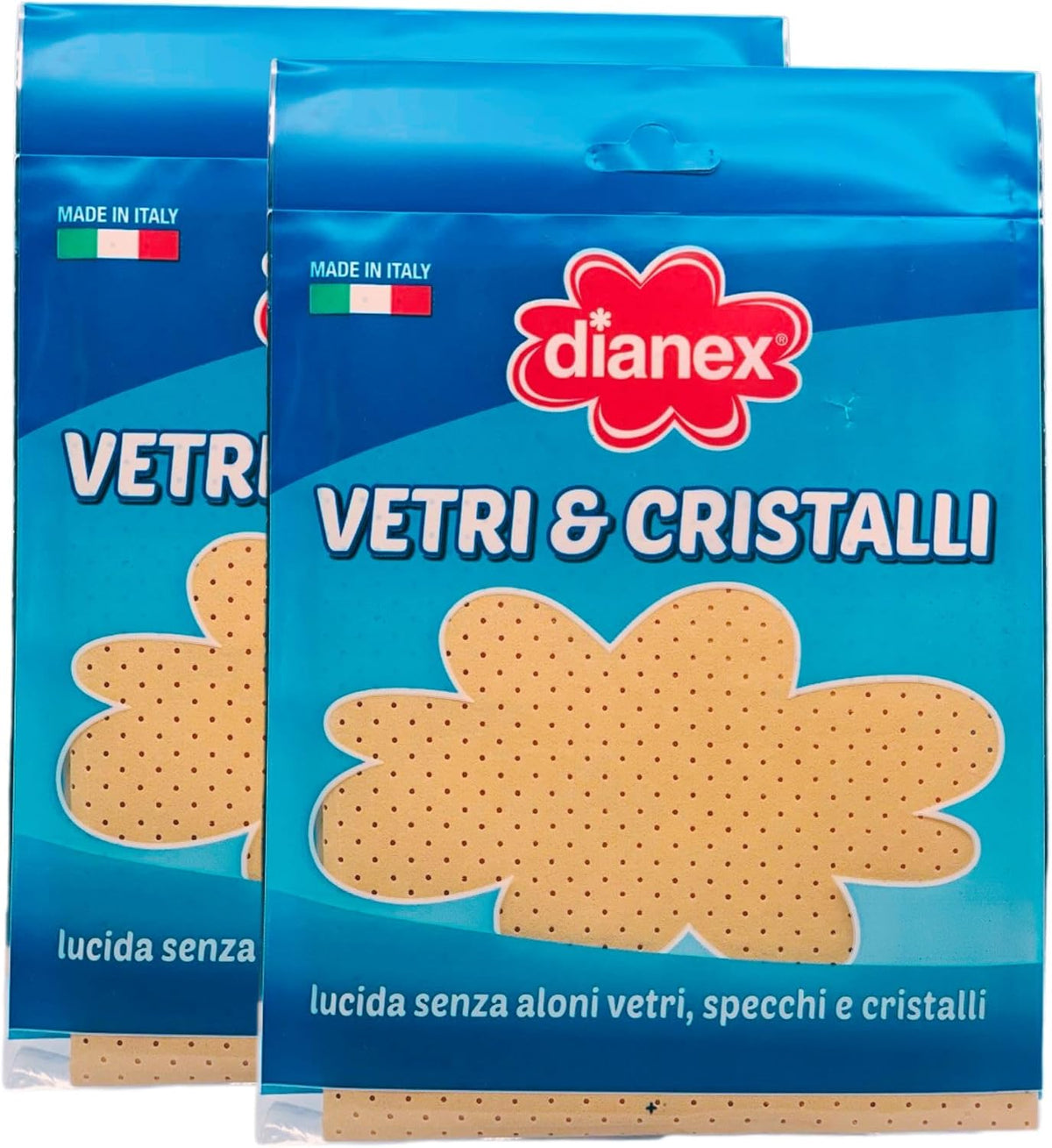 Panno per Vetri e Cristalli – Set 2 Pezzi per Pulire, Asciugare e Lucidare