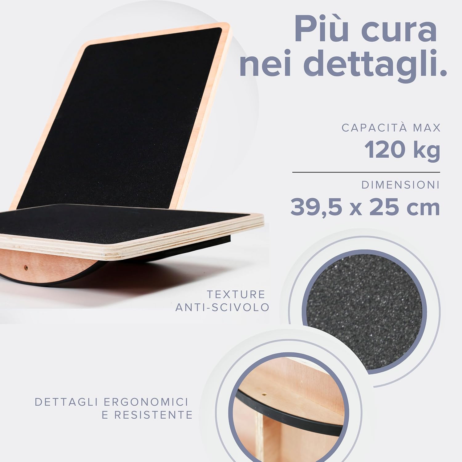 BILDER Tavoletta Propriocettiva Balance Board (39 x 39 x 8 cm)