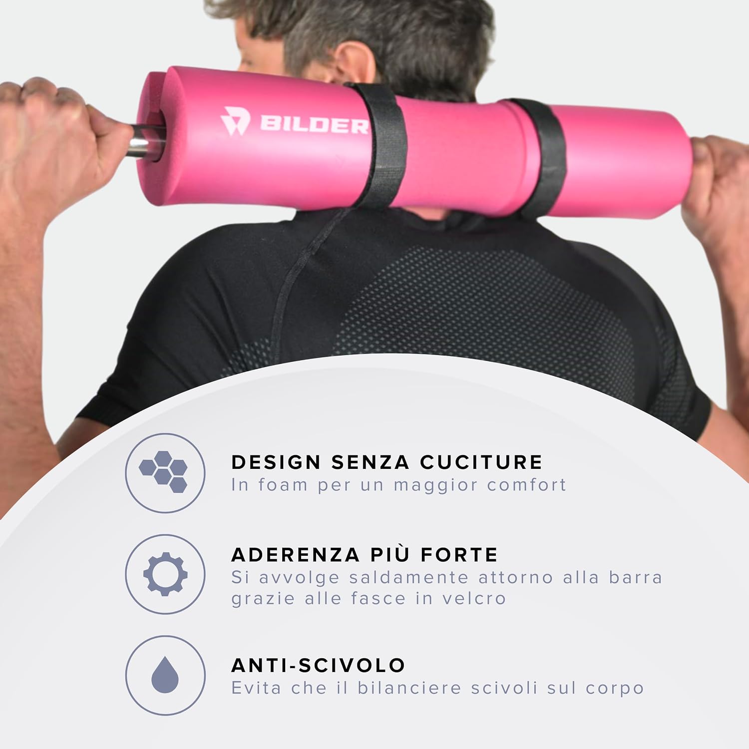 BILDER Cuscino Bilanciere Barbell Pad (44 x 9 x 9 cm)