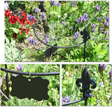 Esschert Design Supporto Semicircolare Invecchiato per Piante RAMPICANTI – Tutore Decorativo (Misura Media) Esschert Design