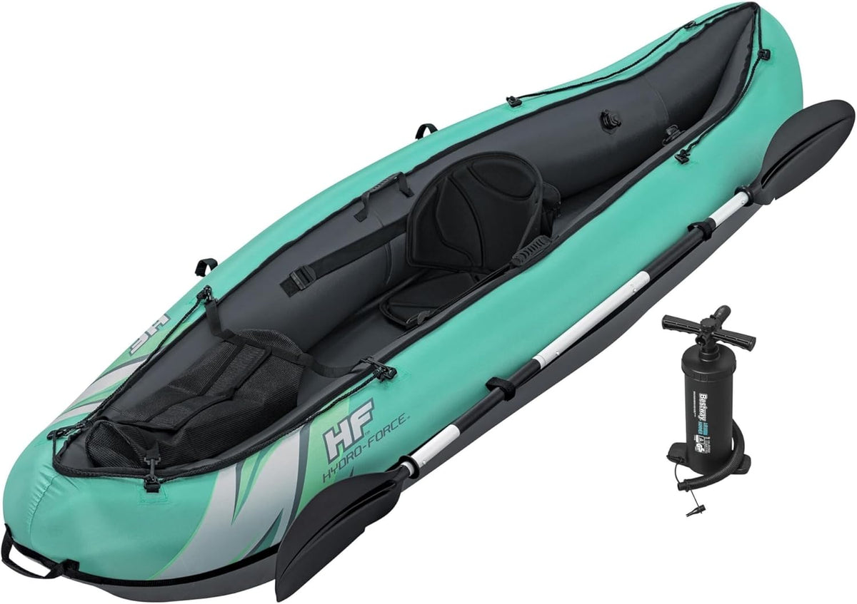 Hydroforce Ventura - Set Kayak Gonfiabile 330x86 cm con Pompa, Pagaia e Borsa