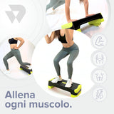 BILDER Step per Allenamento Aerobico e di Equilibrio - 68 x 28 x 15 cm