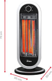 ARDES Stufa a Carbonio Oscillante – Modello TIZZO AR4B01 (900W) Ardes
