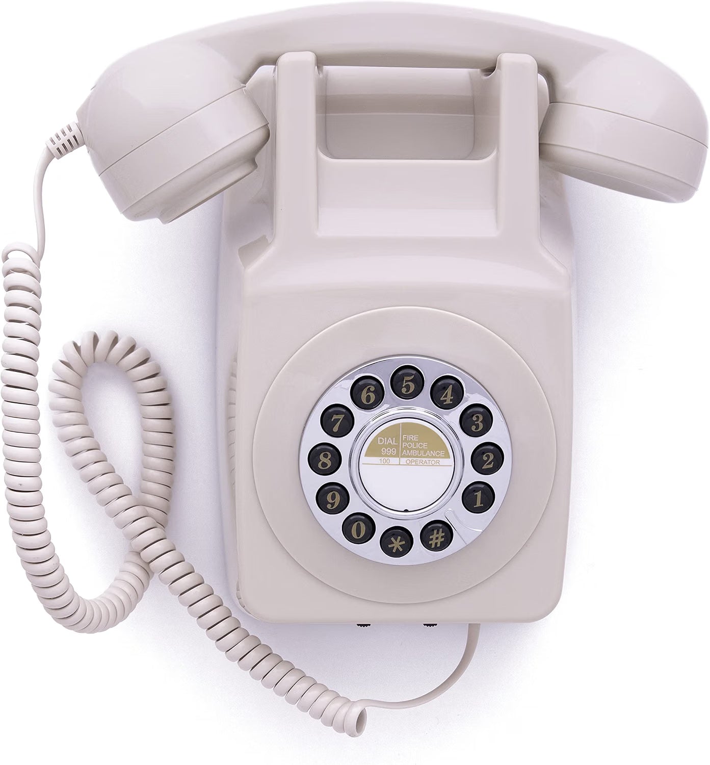 GPO Retro 746WALLPUSHIVO – Telefono fisso da parete retrò avorio