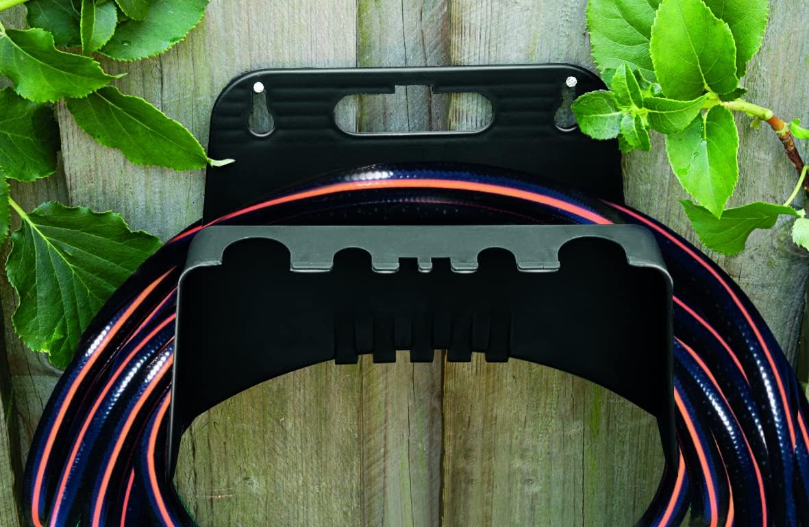 Supporto a Parete per Tubo da Giardino Black+Decker - 23x16x15 cm
