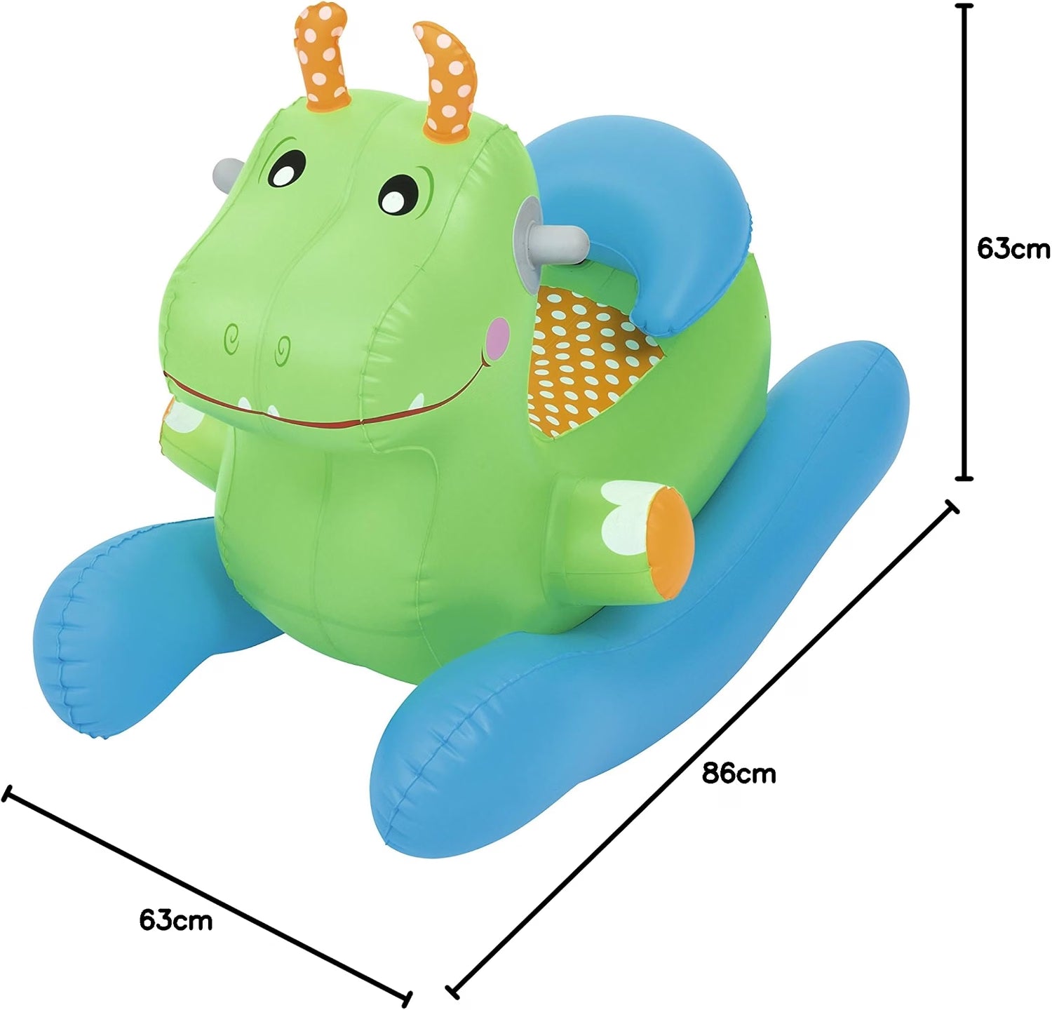 Bestway 52200 Dondolo Gonfiabile Rocking Horse (150 x 89 x 71 cm)