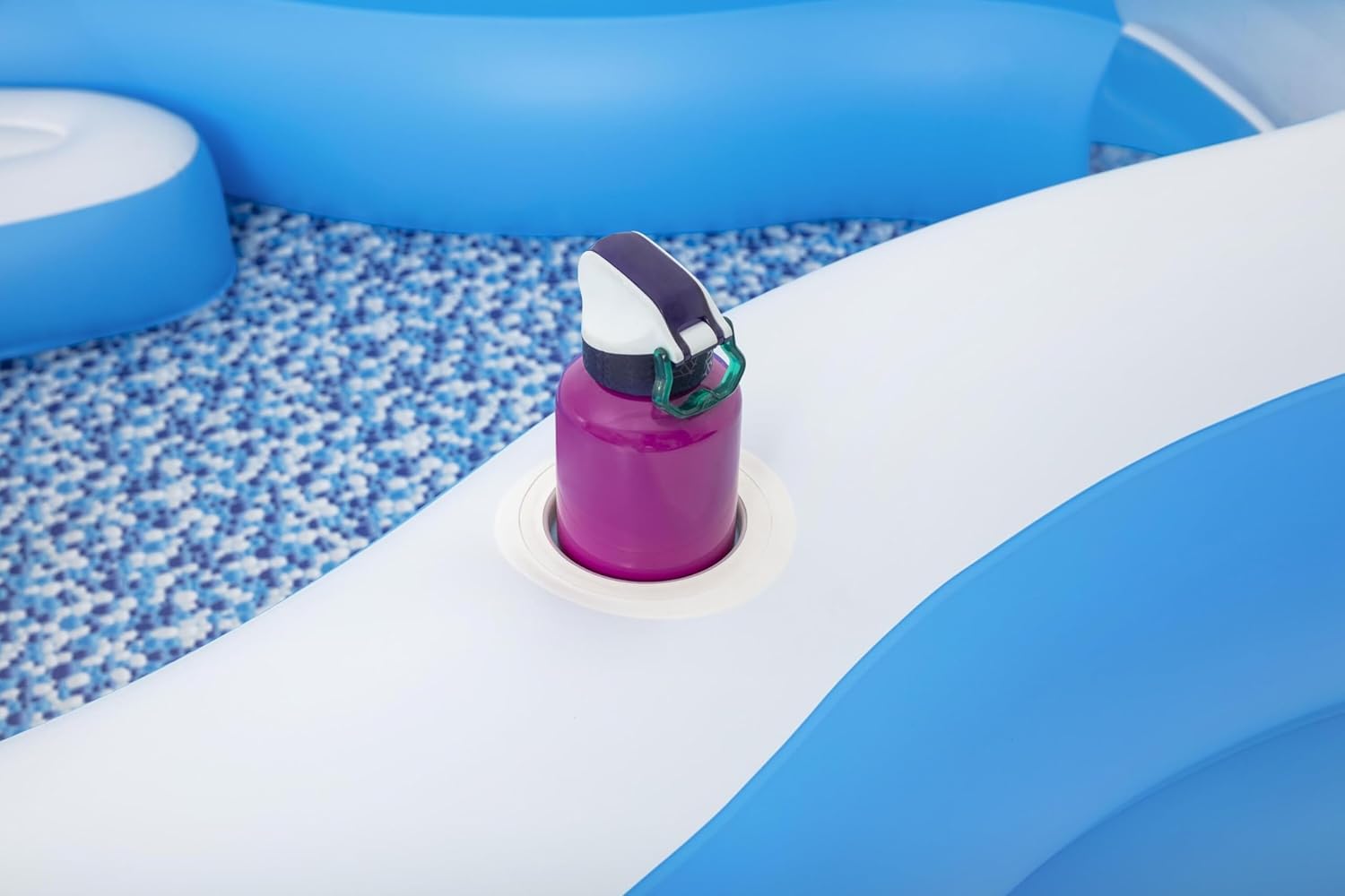 Bestway Piscina Famigliare Splashview 270 x 198 x 51 cm – Con Sedili Integrati e Portabicchieri Bestway