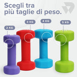 BILDER BLDNEODUMBLB4 coppia manubri da 4 kg azzurri