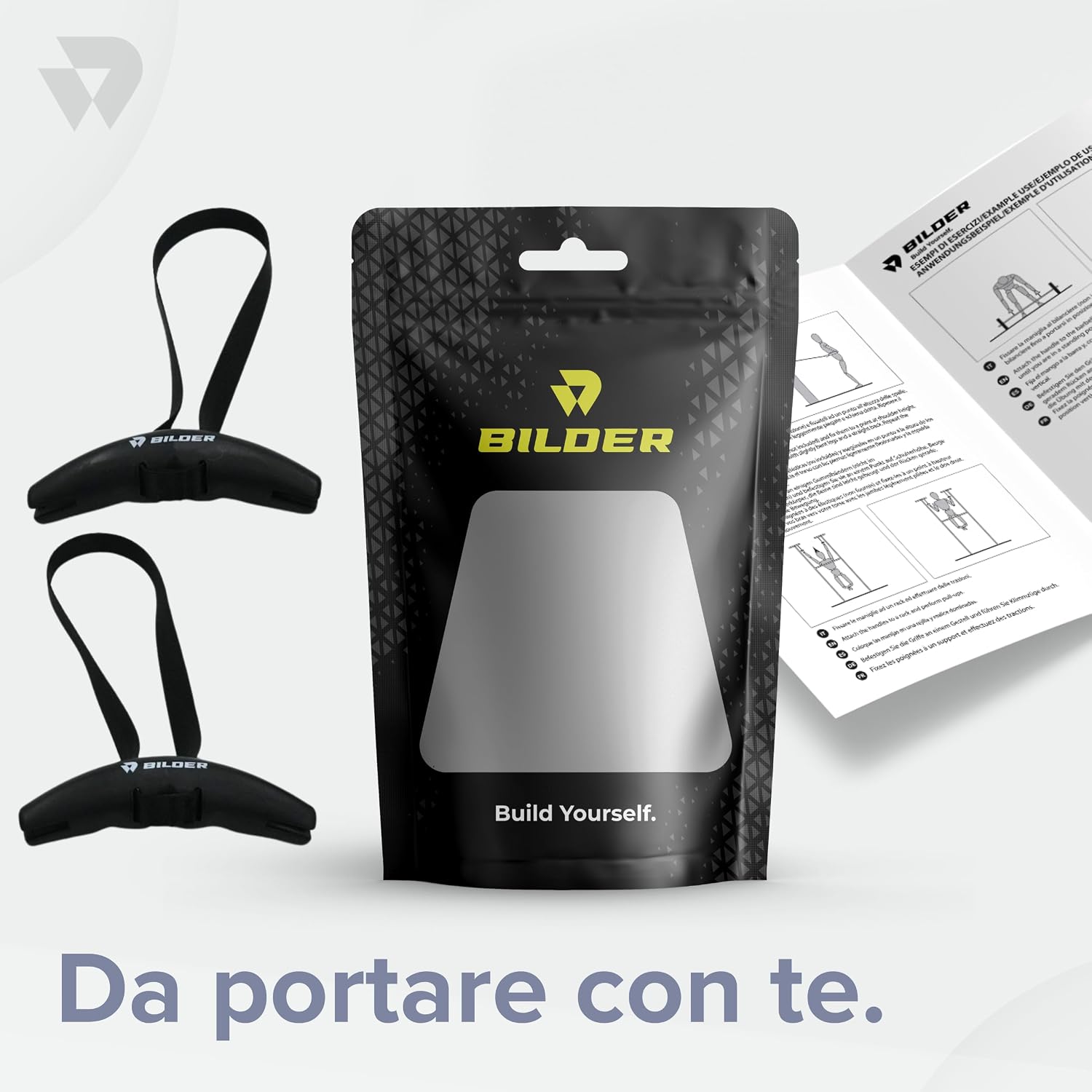 BILDER Coppia di Maniglie Palestra Ergonomiche (13 x 12 x 3 cm)
