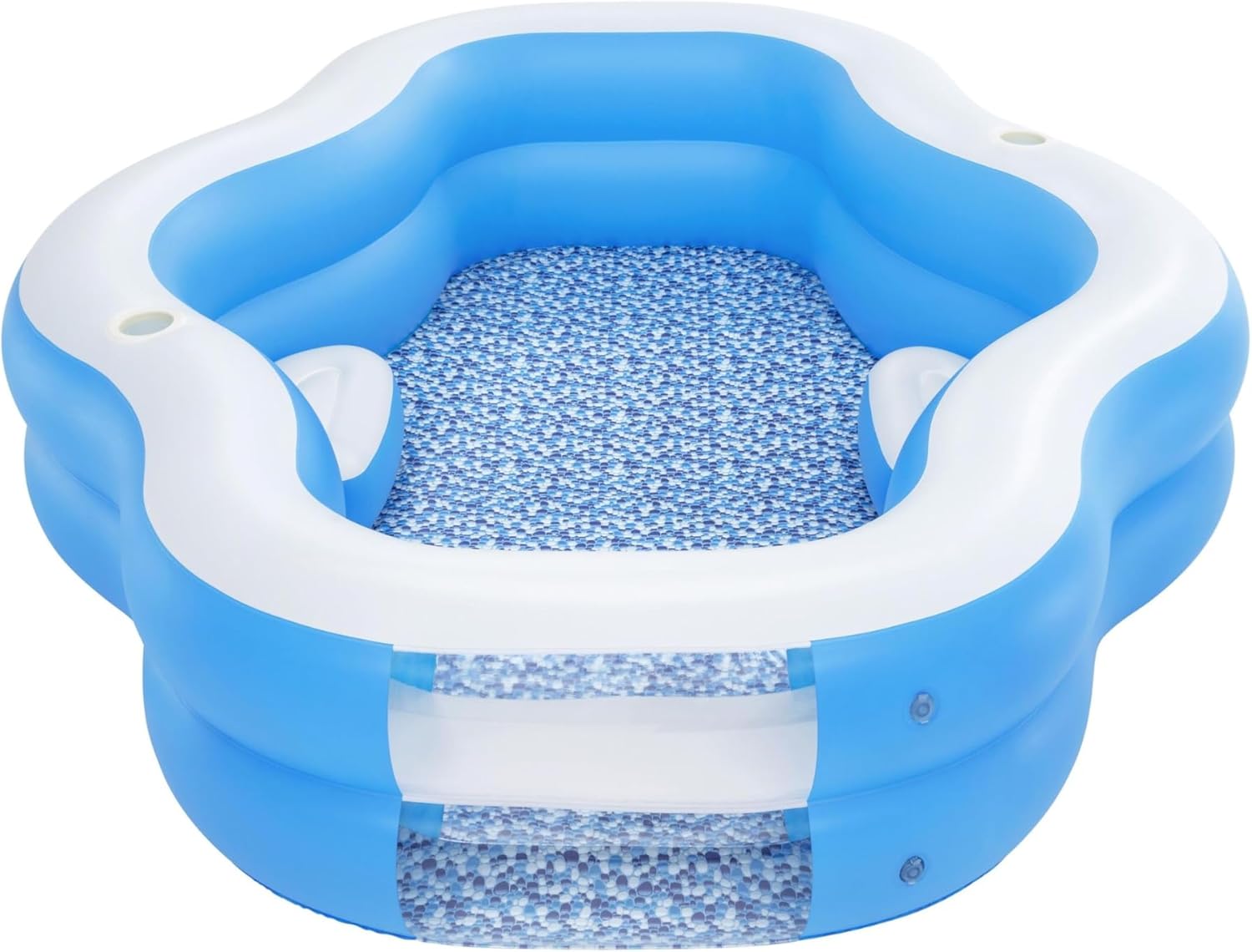 Bestway Piscina Famigliare Splashview 270 x 198 x 51 cm – Con Sedili Integrati e Portabicchieri Bestway